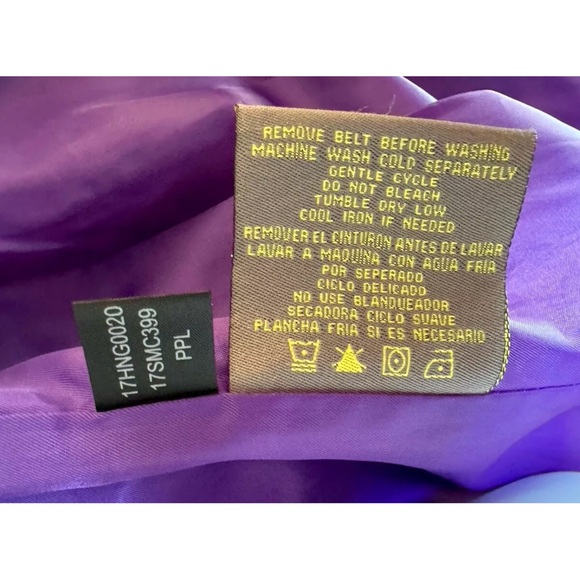 ☔️KENNETH COLE☔️ SHORT GOMMET BELT RAIN TRENCH COAT NWOT🌂 - Picture 10 of 16